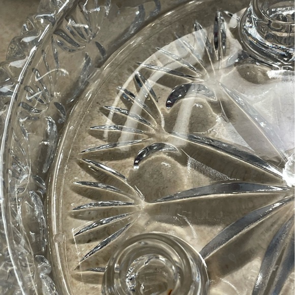 Tabletop Centerpiece Tapered Candle Crystal Glass Candle Holder. - Picture 7 of 16